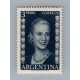 ARGENTINA 1952 GJ 1014a ESTAMPILLA CON VARIEDAD CATALOGADA NUEVA MINT U$ 25